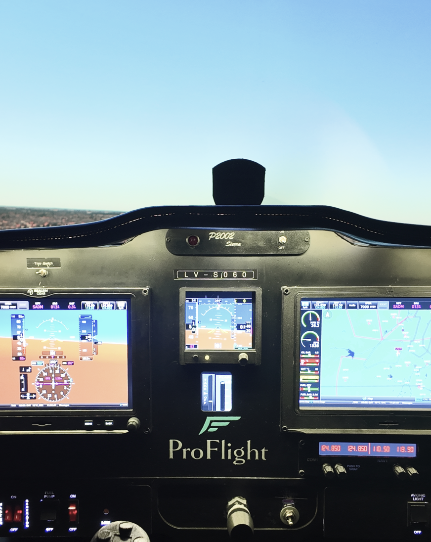 Simulador Tecnam P2002 — vista 2